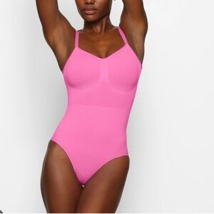 SKIMS Pink Bodysuit